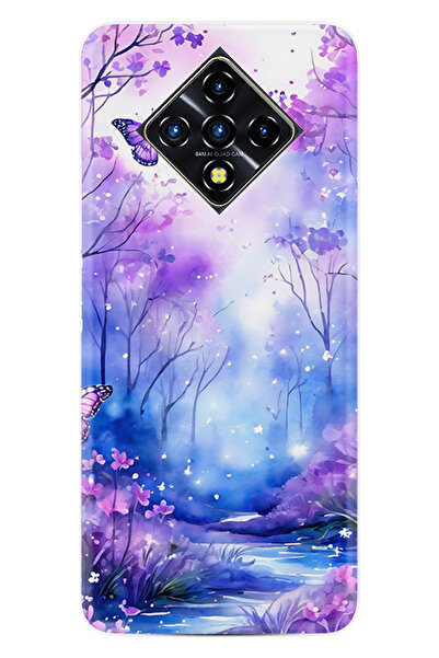 INFINIX Zero 8 Kılıf Desenli Baskılı Silikon Butterfly World STK:41