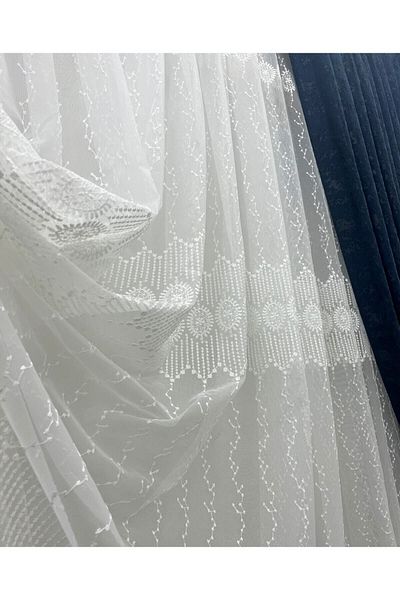 FİENS Scurt 623 Sparkly Marmură Partea de jos Fagure Tulle Cortina Nu vrea să călcească 1e 2 straturi Plis