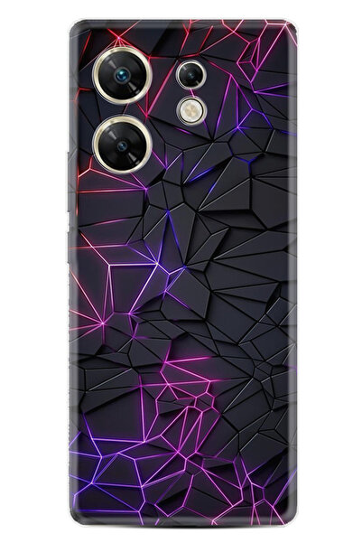 INFINIX Zero 30 4G Kılıf Desenli Baskılı Silikon Renkli Kristaller STK:33