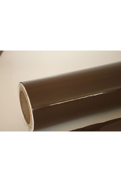 MASAL DEKOR Yapışkanlı Parlak Kahverengi Mutfak Dolap Tezgah Tezgah Arası Kaplama Folyosu 61cm X 3metre