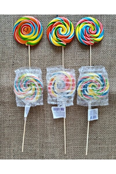Tadiyus Sosyete Lolipop Şekeri 100 Adet 14 gr ( /- 2 Gr) Rengarenk Karışık Me...
