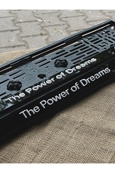 3M Kişiye Özel Takmatık Plakalık THE POWER OF DREAMS MODEL KABARTMA