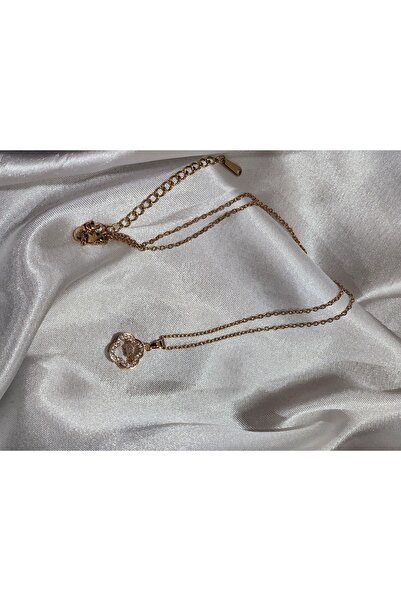 Aylish Bijuteri ROSE  ROZ TAŞLI YONCA KOLYE