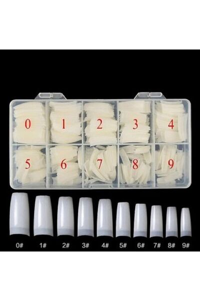 Venalisa 500'lü Tips Yarımay Kemik Renk 500 Adet Numaralı
