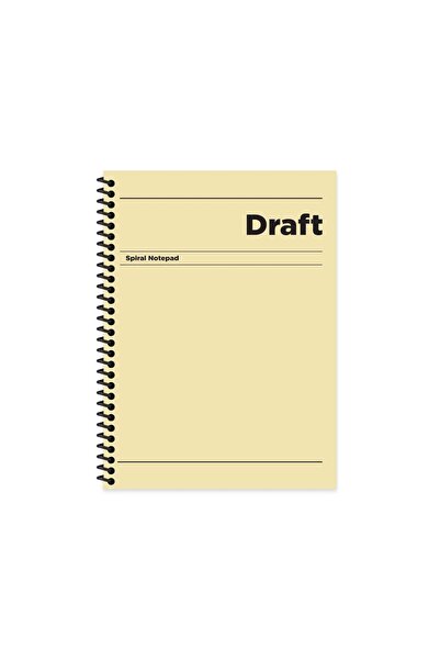 KESKİN COLOR لون حاد مع حلزون أصفر - 80 ورقة، 17*24 دفتر ملاحظات مربعات