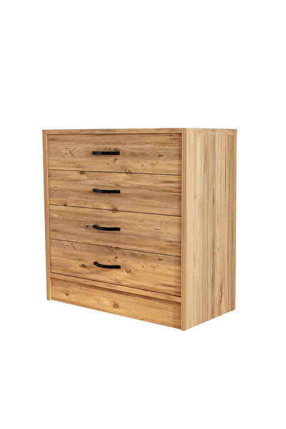 Eco Room Amor 4 Çekmeceli Şifonyer - Atlantik Çam - 86 cm