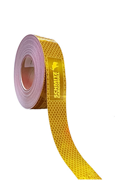 POLATLI OTO AKSESUAR Şerit Reflektör Düz SCHMİTZ   1 Metre Sarı ( E Belgeli )