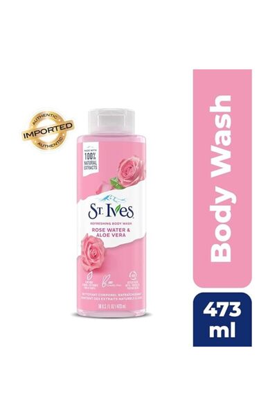 stlves St.Ives Vücut Yıkama Canlandırıcı Temizleyici Gül Suyu ve AloeVera Bit...