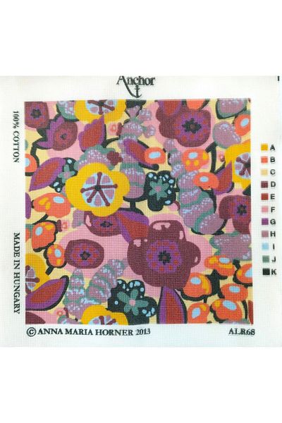 Anchor 40x40cm Floral Patterned Printed Tapestry - Ropes Included ALR68