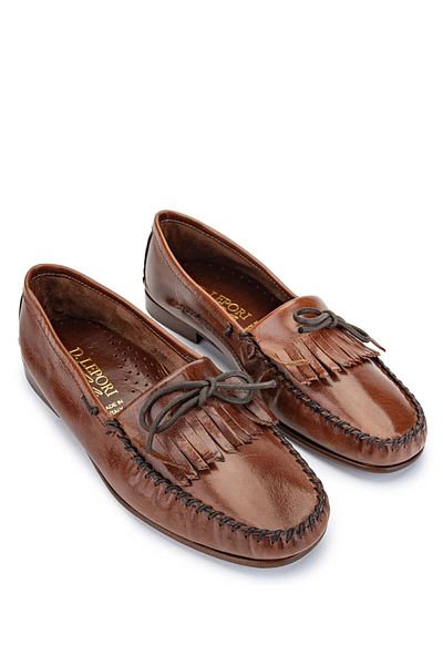 D LEPORI D.LEPORI Men's Loafer - Genuine Leather, Walnut Model
