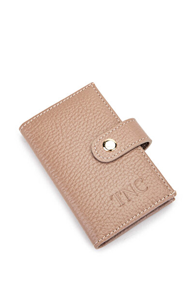 Tamer Tanca Unisex Γνήσιο Δερμάτινο Mink Floater - Σχέδιο θήκης κάρτας