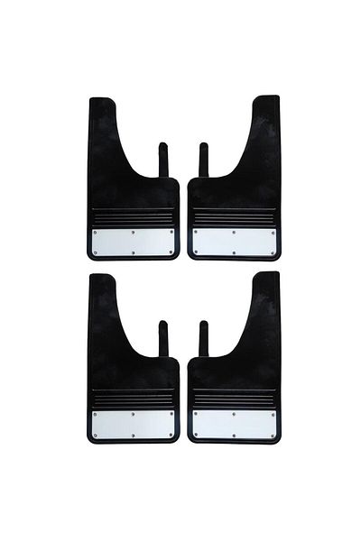 YeniDünyaOto 4-Piece Pick Up (PICKUP) Pickup Truck Amarok Hilux Dmax Ranger Navara EtcMudflap Mudguard Dust Cover Byz0px001