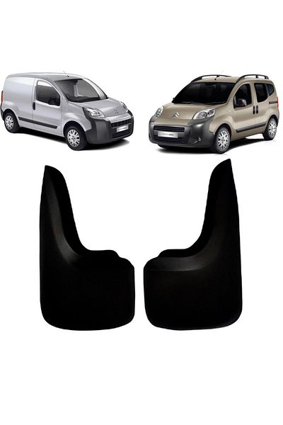 YeniDünyaOto Citröen Nemo 2-Piece Rear Mudguard Set - Mudguard and Dust Cover Cıt0bz018