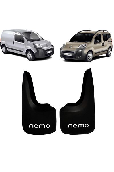 YeniDünyaOto Citröen Nemo 2-Piece Rear Mudguard Set - Mudguard and Dust Cover Cıt1bz018