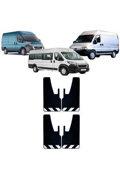 Yeni Dünya Peugeot Boxer Black-White Highlighter 4 Pieces Mudguard Fender Dust Cover PEU0FX02201