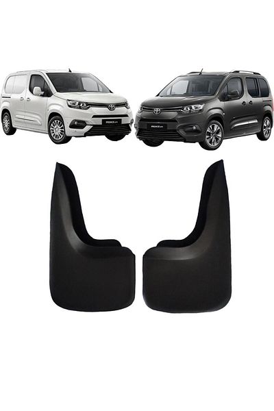 Yeni Dünya Toyota Proace City & Cargo 2-Piece Rear Mudflap Mudguard Dust Cover Tyt0bz021