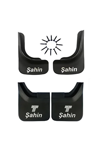 YeniDünyaOto Tofaş Şahin Compatible 4-Piece Front Rear Set Mudflap Fender Dust Cover TFS1X906