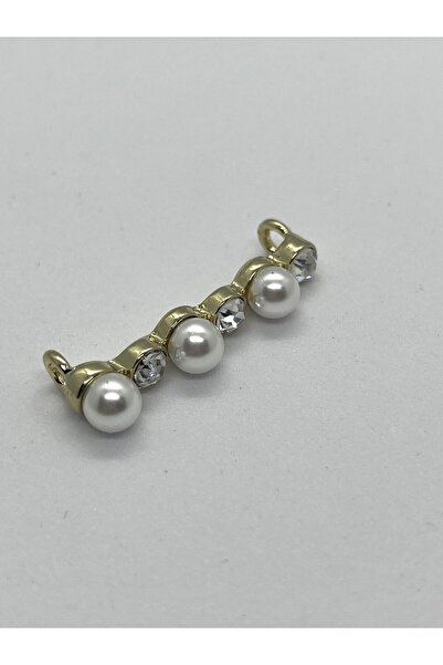 Butik Junisteps İnci ve Değerli Taş Detaylı Metal Ayakkabı Bağcığı Aksesuarı ...