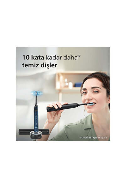 Philips Sonicare Diamond Clean 9000 Şarjlı Diş Fırçası, Seyahat Kabı, Sonicare App - Siyah HX9911/88