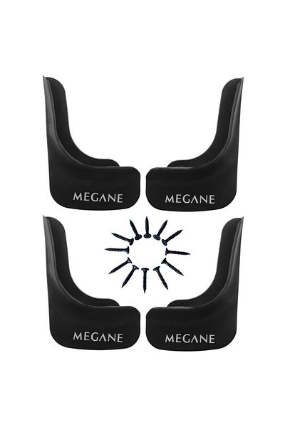 Yeni Dünya Renault Megane 2 2002-2009 Compatible 4-Piece Front-Rear Mudflap Dust Cover Fender Ren1ux008yd