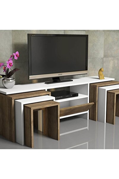 Ünüvar Konsept Zigonlu Tv Ünitesi - Beyaz