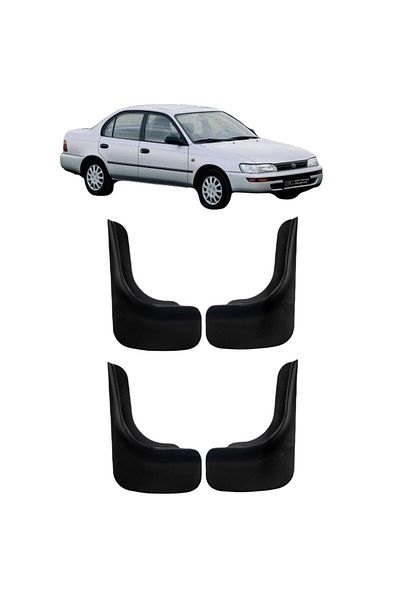 Yeni Dünya Toyota Corolla 1993-1998 Compatible 4-Piece Front-Rear Mudflap Dust Cover Fender Tyt0ux005yd