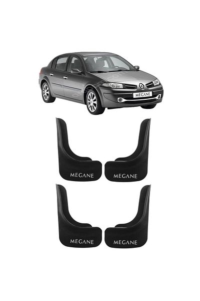 Yeni Dünya Renault Megane 2 2002-2009 Compatible 4-Piece Front-Rear Mudflap Dust Cover Fender Ren1ux008yd