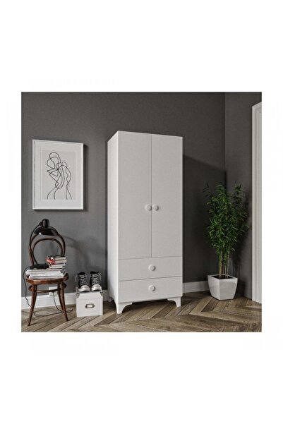 Ünüvar Konsept Delta 2 Kapaklı Dolap - Beyaz