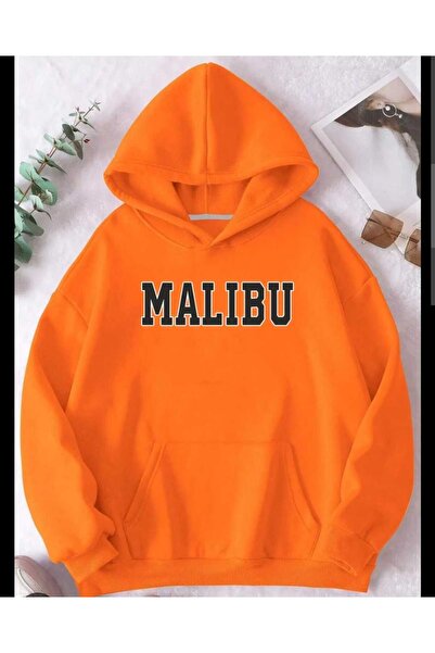 KOZİA OUTDOORS Hanorac portocaliu Malkocbey cu imprimeu Malibu