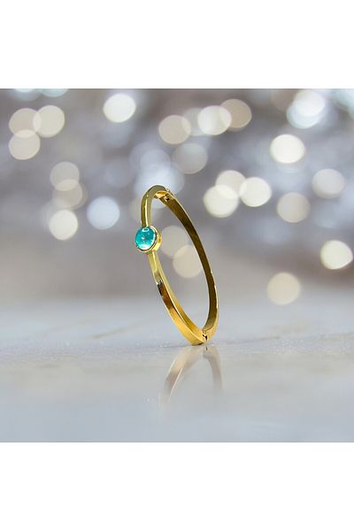 Housess Blue Beaded Model Handcuff Bracelet