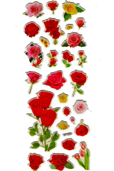 Limmy Σημειωματάριο με αυτοκόλλητο Planner 16x7 cm Rose Flower - JF1220