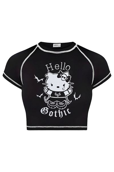 Carpe Hello Gothic Crop - Backstitched