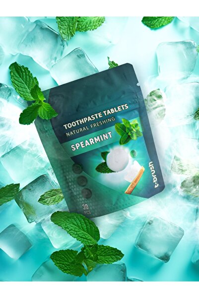 TBRUSH Nane Aromalı Doğal Diş Macunu Tableti - 30tablet