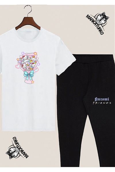 MarkaTurko Asi&sevimli Friends Design special imprimat tricou-collant Combinație 1978-688-9