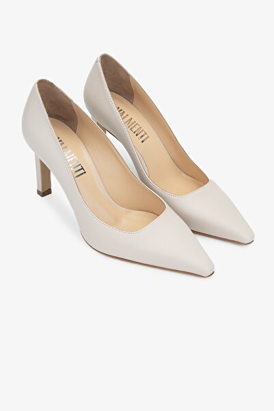 Valmenti Nuc Women's - Stone Color Genuine Leather Heeled Shoes