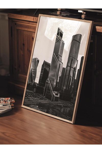 Postifull Ασπρόμαυρη αρχιτεκτονική αφίσα - NO:29 Art Print, No Frame, Αισθητική διακόσμηση τοίχου γραφείου, κάθετη