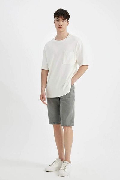 DeFacto Slim Fit Slim Fit Jean Bermuda A4802ax24sm