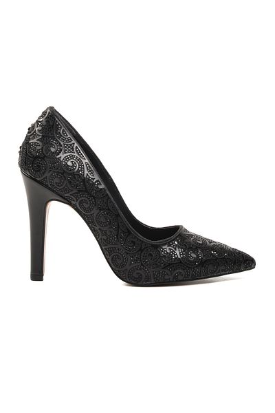 Venüs 22240315 Rochie de seară neagră Pantofi damă 