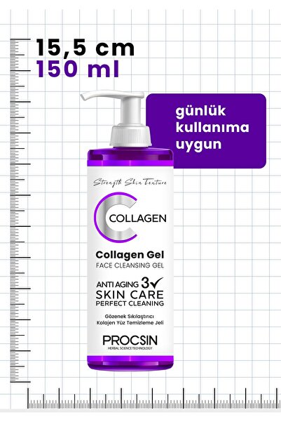 PROCSIN Gözenek Sıkılaştırıcı Kolajen Yüz Temizleme Jeli 150 ML