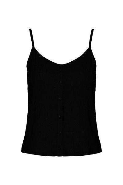 PIECES PCLUNA Top mit Spitzendetail und Riemen und Knopfleiste - SA BC
