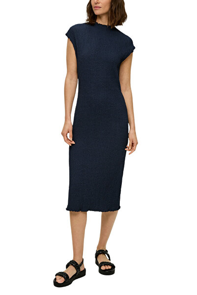 s.Oliver Midi Size Slim Fit Volants - Rundhalsausschnitt2151082