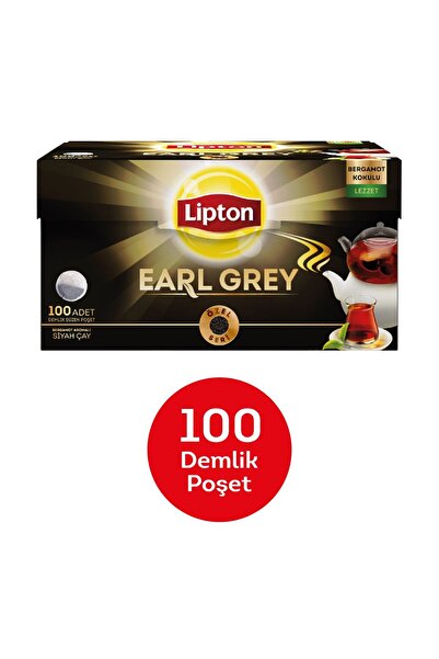 Lipton Earl Grey Demlik Poşet Çay Bergamotlu 3.2 G X 100 Adet