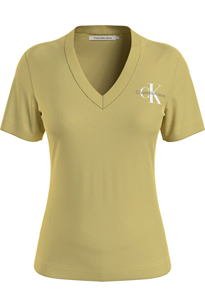 Calvin Klein Jeans Women's Yellow T-Shirt - J20J221429KCQ