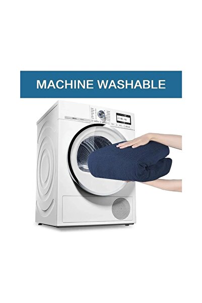 elgeyar Velvet Sofa Set for 3 People - Sofa, Sofa Mat and Sofa Lock