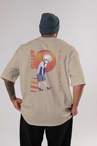 Ankhises Killua Zoldyck 5 2 Anime Sa deznom - Bež, 100% pamuk, Oversize kroj ...