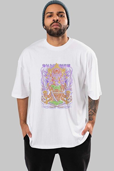 Ankhises رورونوا زورو 2 للرجال والنساء تي شيرت أنمي أبيض أنيمي متداخل