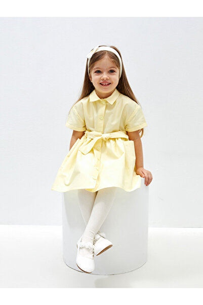 LC Waikiki LCW baby Baby Collar Short Sleeve Baby Girl Dress