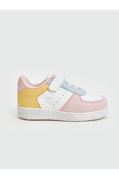 LC Waikiki LCW STEPS Baby Girl Sneakers with Laces and Velcro