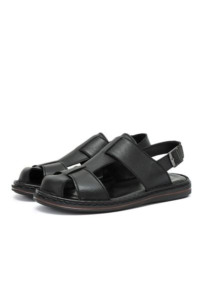 Ducavelli Messina Men's Sandals - Genuine Leather, Orthopedic Sole, Light