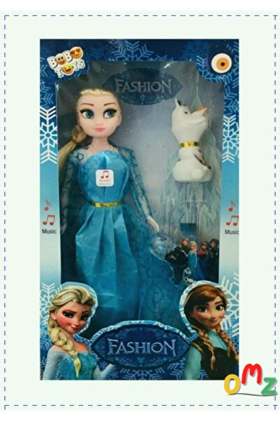 OMZ Frozen Karlar Ülkesi Müzikli Et Bebek Olaf Lı Oyuncak 27.5 Cm  Egitici Oy...
